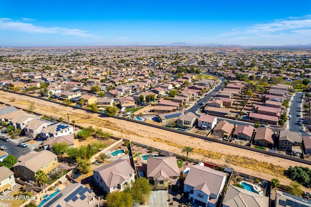 bird's eye view featuring a residential view