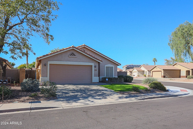 view of front of house featuring a garage