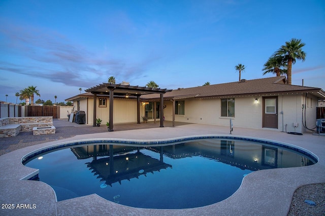 4202 W Purdue Ave, Phoenix, AZ 85051 - view of pool featuring a pergola and a patio area