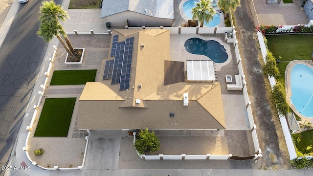 4202 W Purdue Ave, Phoenix, AZ 85051 - view from above of property with a pool