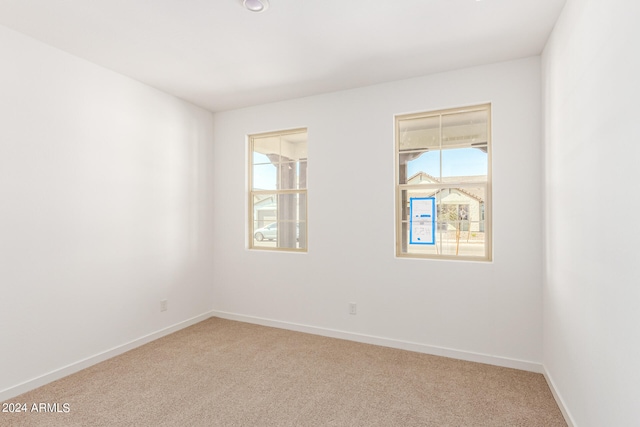 carpeted spare room with plenty of natural light