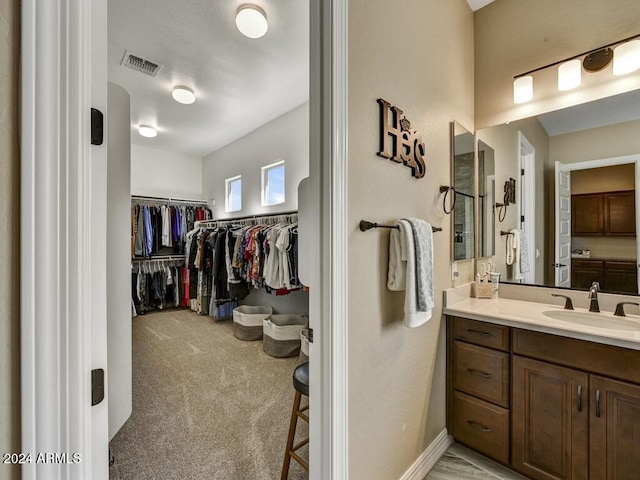 bathroom featuring vanity