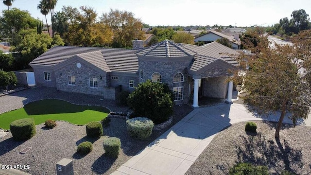 birds eye view of property