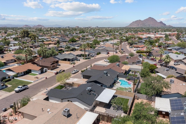 8732 E Arlington Rd, Scottsdale, AZ 85250 - aerial view of residential area with mountains and a pool area