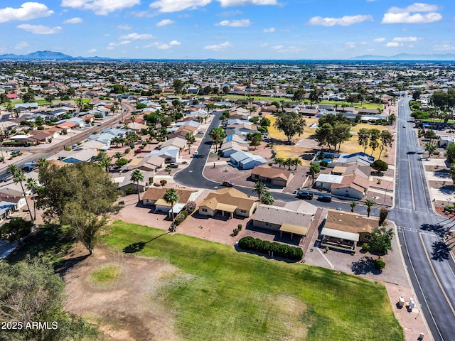 811 S 79th Way, Mesa, AZ 85208 - aerial view of property and surrounding area featuring a mountain backdrop and nearby suburban area