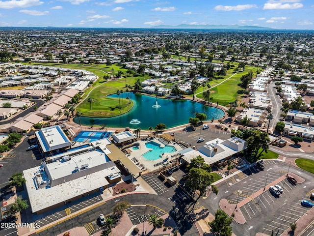 811 S 79th Way, Mesa, AZ 85208 - drone / aerial view of a golf course, a nearby body of water, and a pool