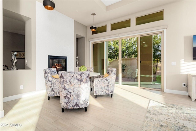 interior space featuring light hardwood / wood-style floors