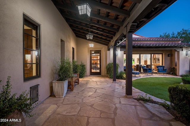 view of patio / terrace featuring outdoor lounge area