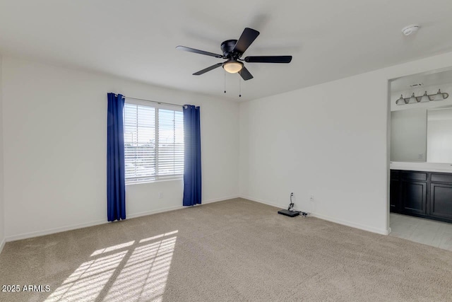 2254 E University Dr Unit 4, Mesa, AZ 85213 - empty room featuring light carpet, a smoke detector, and a ceiling fan