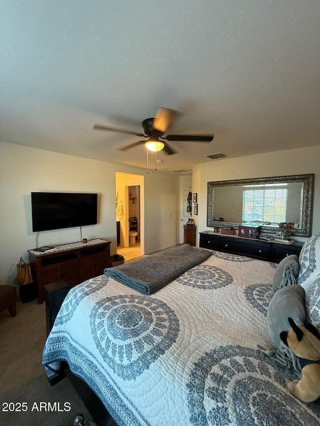 2254 E University Dr Unit 4, Mesa, AZ 85213 - bedroom with carpet floors and ceiling fan