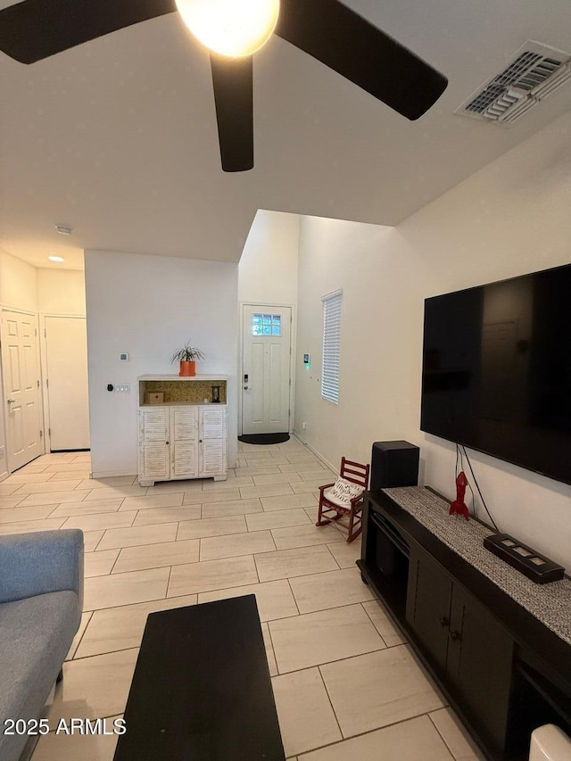 2254 E University Dr Unit 4, Mesa, AZ 85213 - living room with a ceiling fan