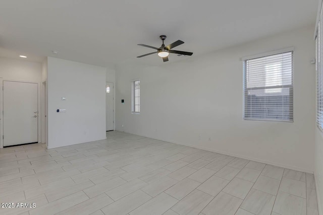 2254 E University Dr Unit 4, Mesa, AZ 85213 - spare room featuring ceiling fan and recessed lighting