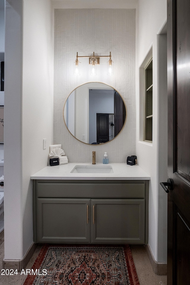 bathroom featuring vanity