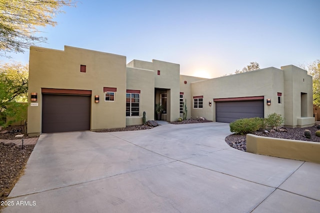 view of pueblo revival-style home