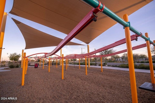 view of playground at dusk