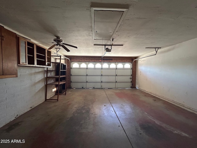 3740 E Mercer Ln, Phoenix, AZ 85028 - garage with a garage door opener and ceiling fan