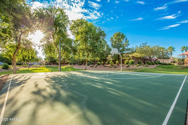 view of sport court