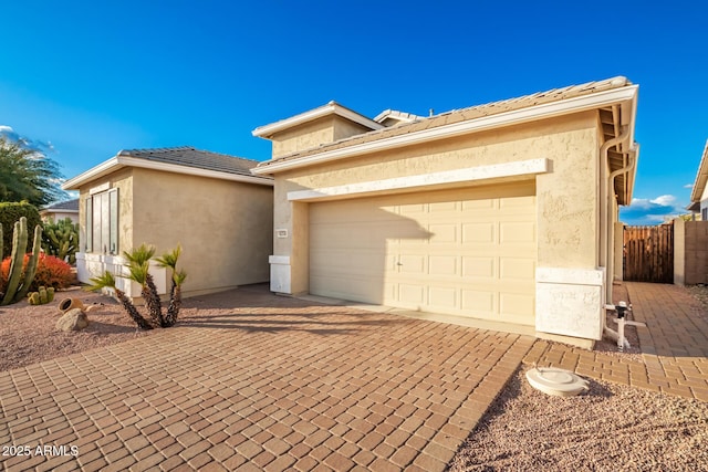 view of front of house featuring a garage