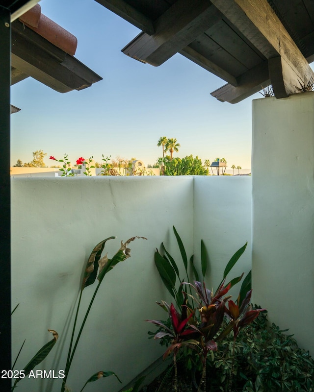 view of balcony