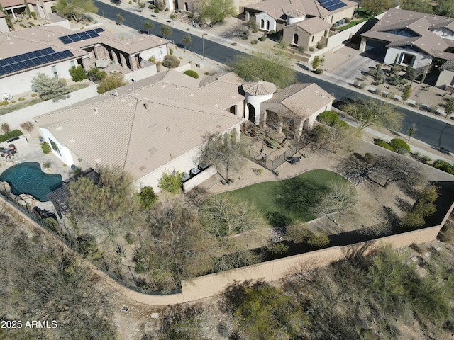 bird's eye view featuring a residential view