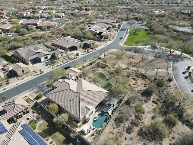 drone / aerial view featuring a residential view