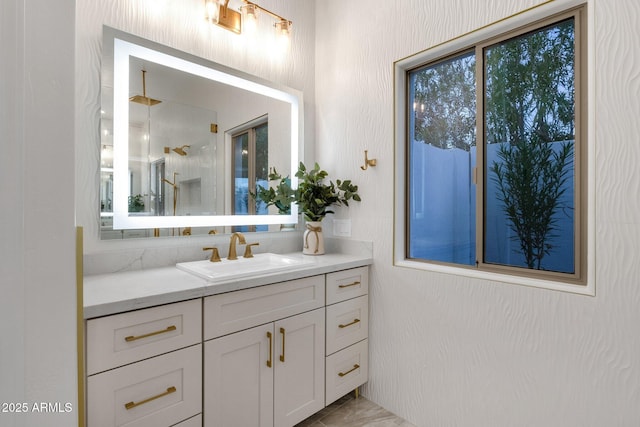 bathroom featuring vanity