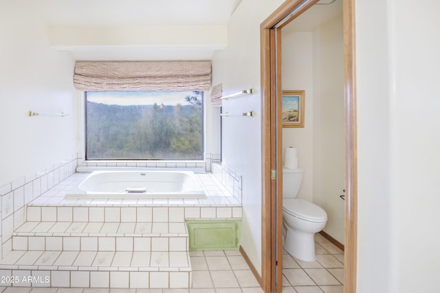 125 Partridge Ln, Prescott, AZ 86303 - full bath with toilet, a garden tub, and tile patterned flooring