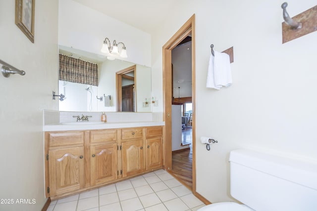 125 Partridge Ln, Prescott, AZ 86303 - full bath featuring tile patterned floors, vanity, and toilet