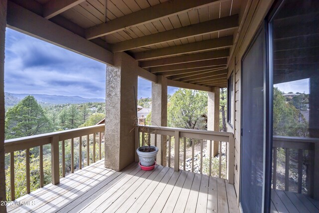 125 Partridge Ln, Prescott, AZ 86303 - deck featuring a mountain view
