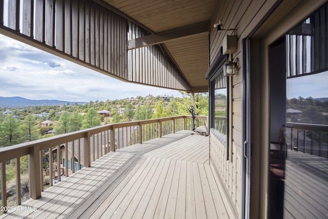 125 Partridge Ln, Prescott, AZ 86303 - wooden deck featuring a mountain view