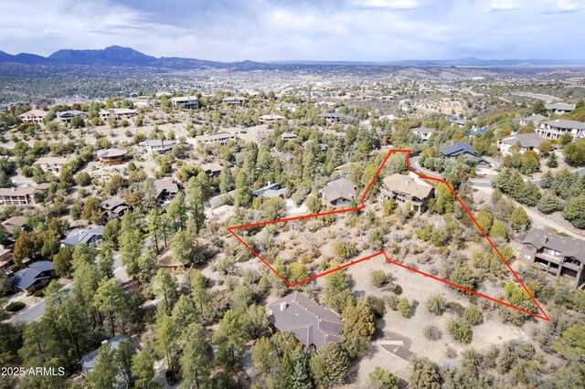 125 Partridge Ln, Prescott, AZ 86303 - bird's eye view featuring a mountain view