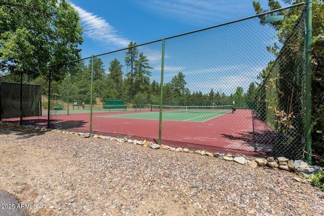 125 Partridge Ln, Prescott, AZ 86303 - view of tennis court featuring fence