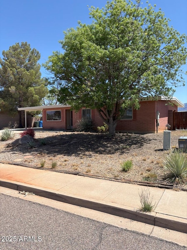 4910 E Foothills Dr, Sierra Vista, AZ 85635 - view of front of home featuring brick siding