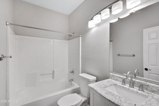 1821 S Navajo Way, Chandler, AZ 85286 - bathroom featuring vanity, shower / bath combination, and a textured wall