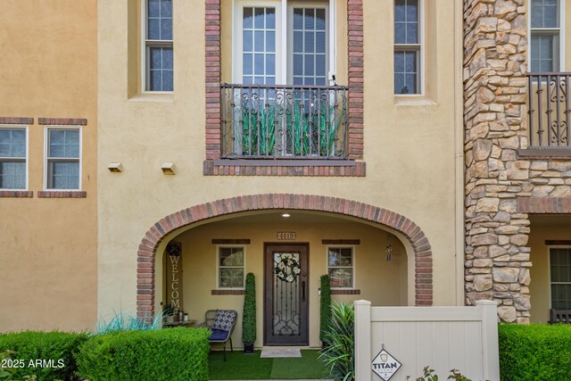 4419 N 24th Way, Phoenix, AZ 85016 - entrance to property with stucco siding and stone siding