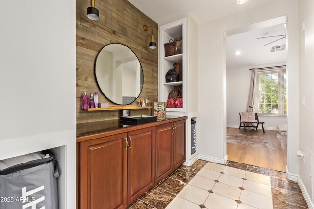 4419 N 24th Way, Phoenix, AZ 85016 - bathroom featuring vanity, tile patterned floors, and baseboards