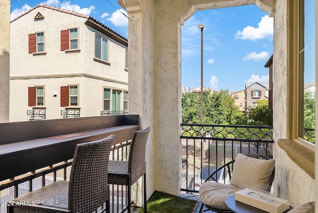 view of balcony