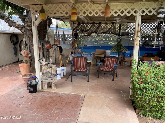 6637 E Culver St, Scottsdale, AZ 85257 - view of patio with a gazebo