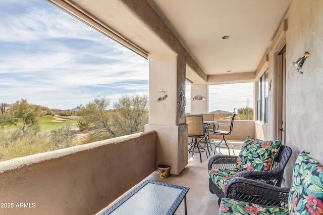 view of balcony