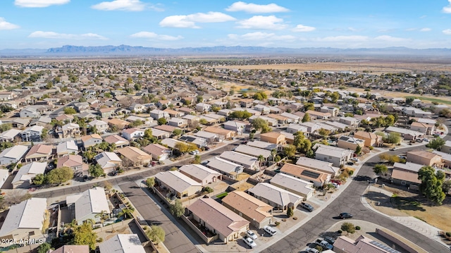 aerial view featuring a mountain view