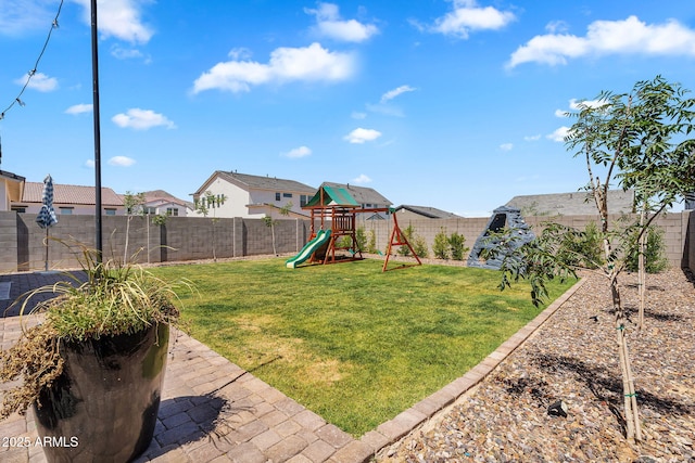 3592 W Cobalt Ct, San Tan Valley, AZ 85144 - view of yard with a playground and a residential view