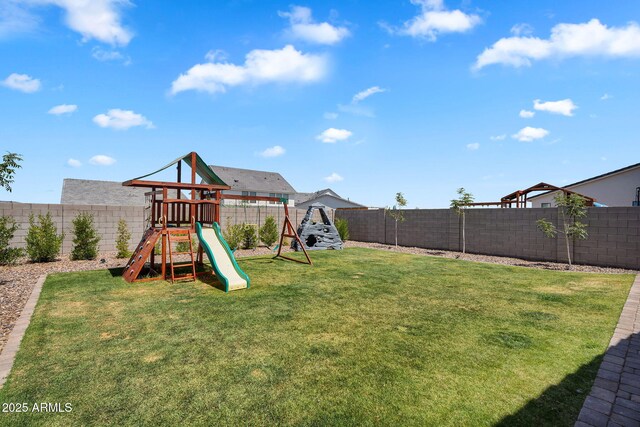 3592 W Cobalt Ct, San Tan Valley, AZ 85144 - view of yard featuring a playground