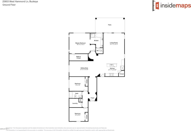 23853 W Hammond Ln, Buckeye, AZ 85326 - view of property floor plan