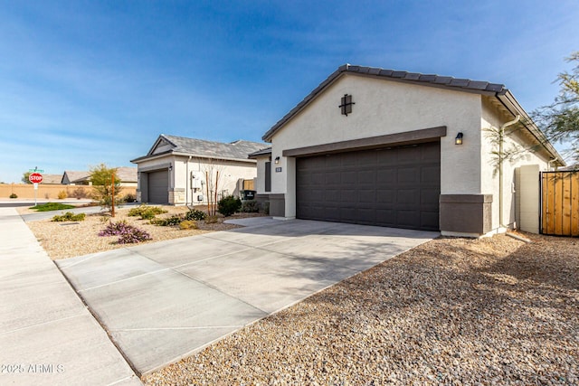 view of front of home featuring a garage