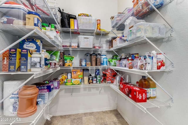 view of pantry