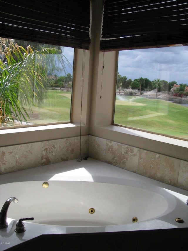 bathroom featuring a bathing tub