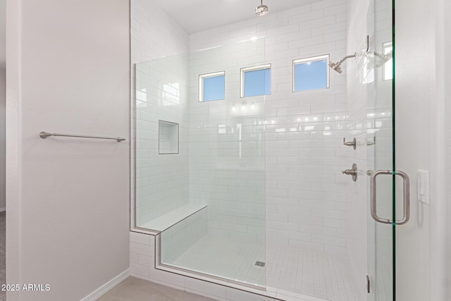 bathroom with walk in shower