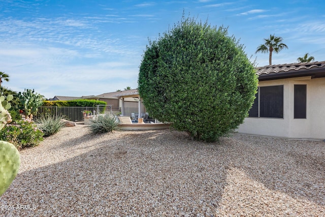 back of property with a patio area