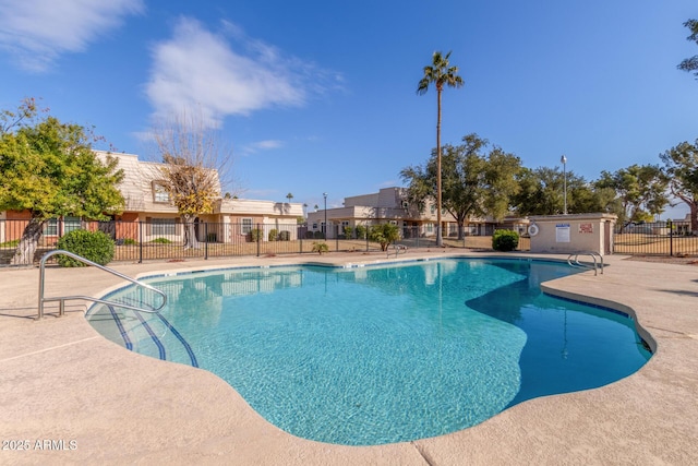 view of pool with a patio