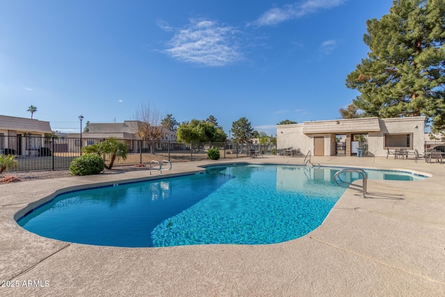 view of pool with a patio